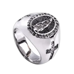 Bague Gitane Homme Vierge Marie: Foi Et élégance - 52 Mm / Argent