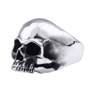 bague gothique skull style intransigeant en acier inoxydable 55 3 mm argent roas200 573 1