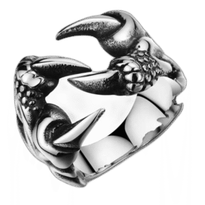 bague griffe dragon en acier inoxydable pour un look moderne 55 mm roas200 599 1