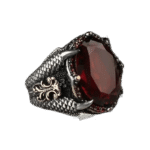 bague griffe pierre rouge style elegant et durabilite maximale roas400 478 1