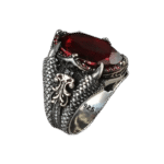 bague griffe pierre rouge style elegant et durabilite maximale roas400 926 1