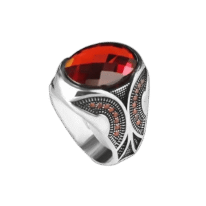 bague grosse pierre rouge elegance audacieuse 56 mm roas300 449 1