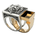 bague homme acier lion revelez votre puissance masculine 54 mm roas300 580 1