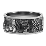 Bague Homme Argent Anubis : Style Unique Et Sensationnel