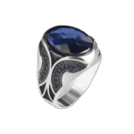 bague homme argent avec pierre bleue elegance raffinee roas300 589 1
