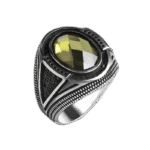 bague homme argent pierre verte elegance naturelle et qualite superieure roas300 776 1