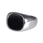 bague homme argent sertie dune pierre noire donyx 54 4 mm roas300 119 1
