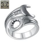 bague homme argent sterling en forme de cle plate redimensionnable roas300 889 1