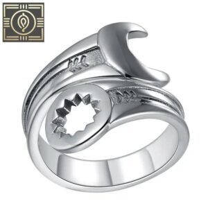 bague homme argent sterling en forme de cle plate redimensionnable roas300 889 1