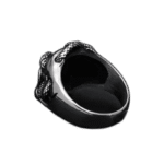 bague homme crane serpent en acier inoxydable roas250 948 1