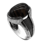 bague homme en argent avec agate noire cadeau parfait roas400 956 1