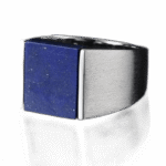bague homme en argent massif avec lapis lazuli carree roas300 227 2