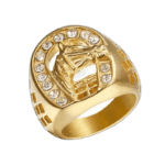 Bague Homme Fer à Cheval Elvis Presley: Style Iconique Et Qualité Supérieure - 54 Mm / Or