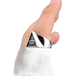 Bague Homme Illuminati En Acier Inoxydable
