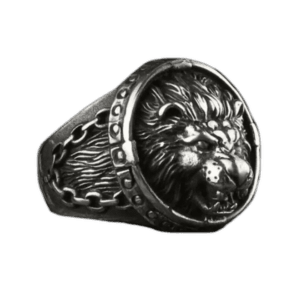 Bague Homme Lion: Affirmez Votre Leadership Naturel! - 56 Mm