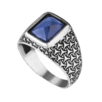 bague homme rectangulaire pierre bleue eblouissante 56 mm roas300 366 1