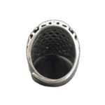 bague homme sertie dune pierre noire donyx redimensionnable roas400 140 1
