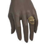 bague homme tete de mort en or pour un look gothique haut gamme 534 1