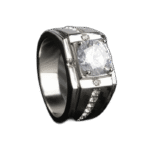 bague imitation diamant en acier inoxydable 316l 54 4 mm argent roas200 277 1