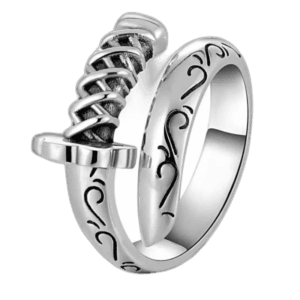 Bague Katana: Design Unique Durabilité Exceptionnelle - Redimensionnable