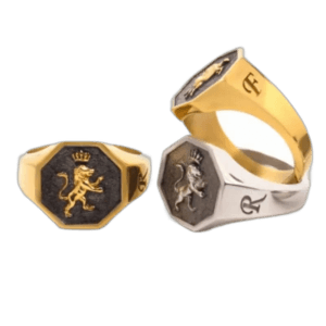 Bague Lion De Juda Pour Hommes Aux Identités Profondes 1 Bague Lion De Juda Pour Hommes Aux Identités Profondes - Or Jaune 9k / 48 Mm