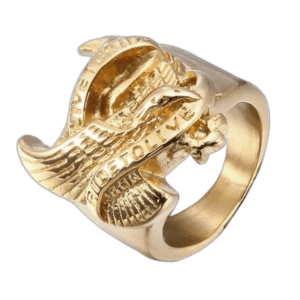 Bague Live To Ride En Acier Inoxydable Rendant Hommage - Modèle 1 / 54.4 Mm