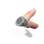 Bague Loup Nordique En Acier Inoxydable