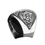 Bague Loup Nordique En Acier Inoxydable