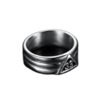 Bague Maçonnique 33: élégance Subtile Et Durabilité Exceptionnelle - Argenté / 55 Mm