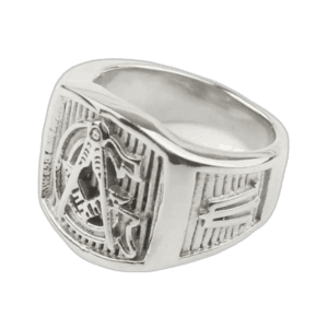 Bague Maçonnique Apprenti En Acier Inoxydable: Symbole De Fraternité - 57.4 Mm