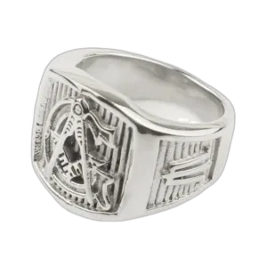 Bague Maçonnique Apprenti En Acier Inoxydable: Symbole De Fraternité - 57.4 Mm