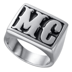 Bague Mc Acier: Toujours Stylé Sur La Route! - 54.4 Mm