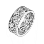 bague motif celtique haut de gamme 54 4 mm argent roas300 115 1