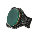 bague ovale argent agate verte elegance naturelle et originalite ravissante 56 mm 726 1