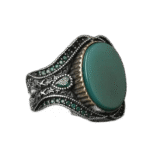 bague ovale argent agate verte elegance naturelle et originalite ravissante roas300 305 1