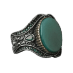 bague ovale argent agate verte elegance naturelle et originalite ravissante roas300 885 1