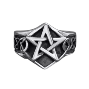 Bague Pentagramme Acier: Un Symbole D’élégance éternelle - 54.4 Mm