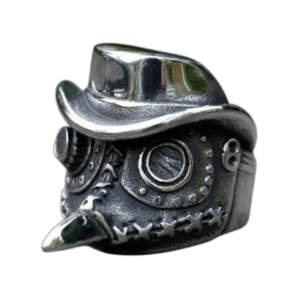 Bague Peste Noire: Style Original Et Mystique - 57 Mm