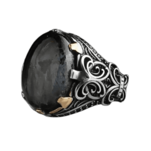 Bague Piétersite Authentique: Charme Ancien Et Esthétique Moderne - 56 Mm