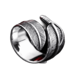 Bague Plume Ancienne: élégance Naturelle