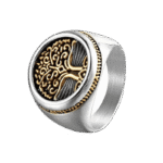 bague puissante dyggdrasil en acier inoxydable 59 6 mm argent roas200 738 1