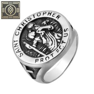 bague saint christophe qualite superieure et symbolisme fort argent 54 4 mm roas200 427 1