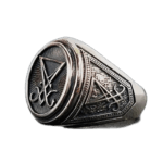 Bague Satanique En Acier Inoxydable: Cadeau Original Pour Style Gothique