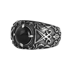 bague sceau de satan en acier inoxydable 54 mm argent roas250 174 1