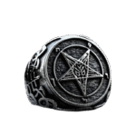 bague sigil baphomet en acier inoxydable design audacieux et mystique roas200 597 1