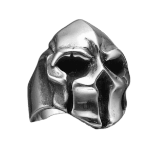 bague sparte en acier inoxydable symbole de puissance 54 4 mm argent roas200 116 1