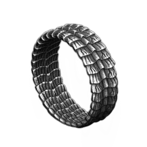 bague style ecaille de dragon en acier inoxydable 54 mm roas250 118 1