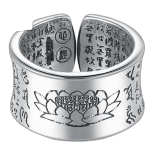 Bague Sutra Du Lotus En Argent 999 1 Bague Sutra Du Lotus En Argent 999 - Redimensionnable