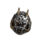 bague tete de demon japonais en argent massif affirmez votre style redimensionnable 308 1