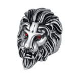 bague tete de lion aux yeux rouges affirmez votre leadership 56 9 mm acier roas200 100 1